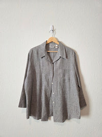 Vintage Chicos Linen Checkered Set (XL)