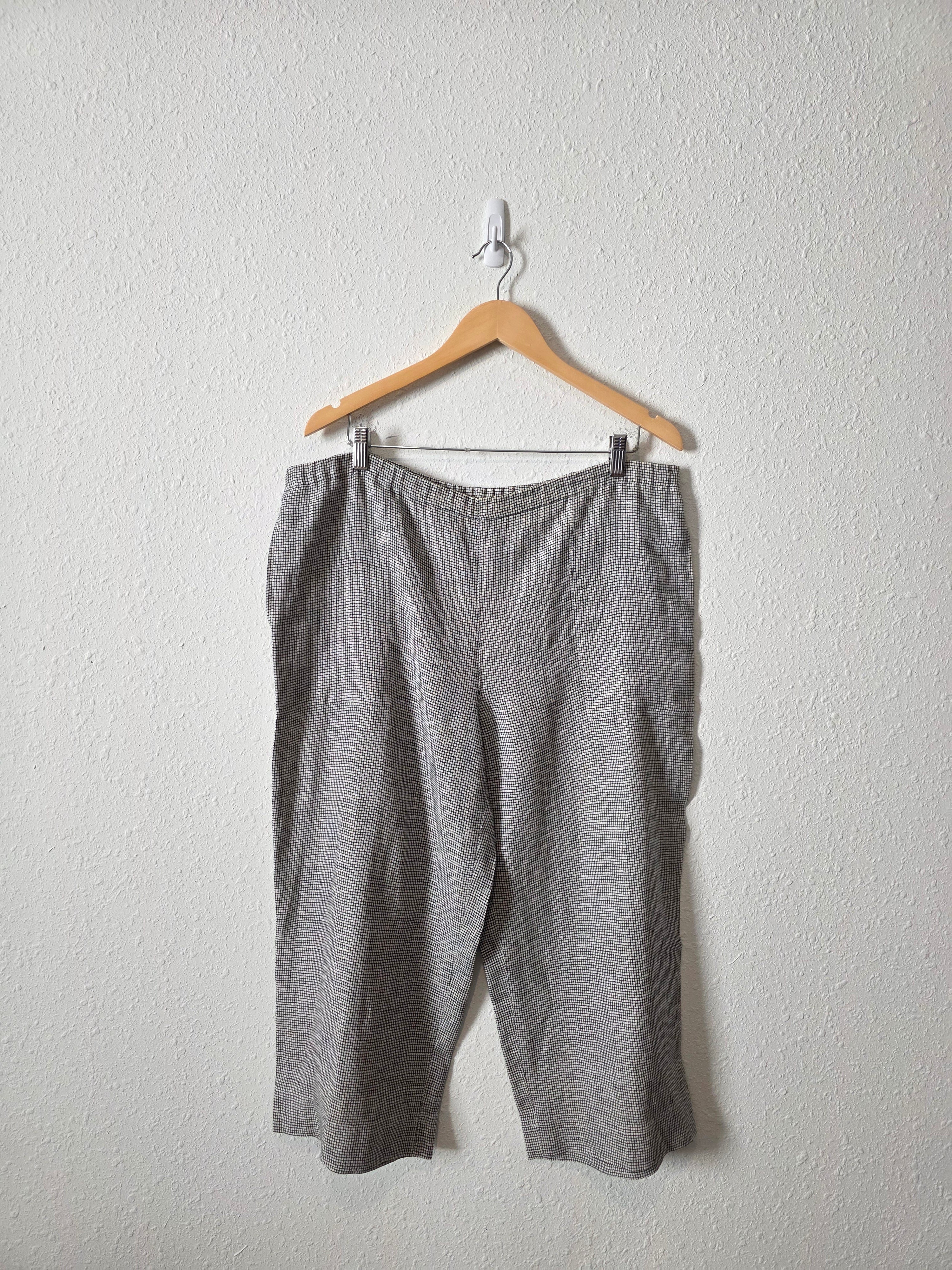 Vintage Chicos Linen Checkered Set (XL)