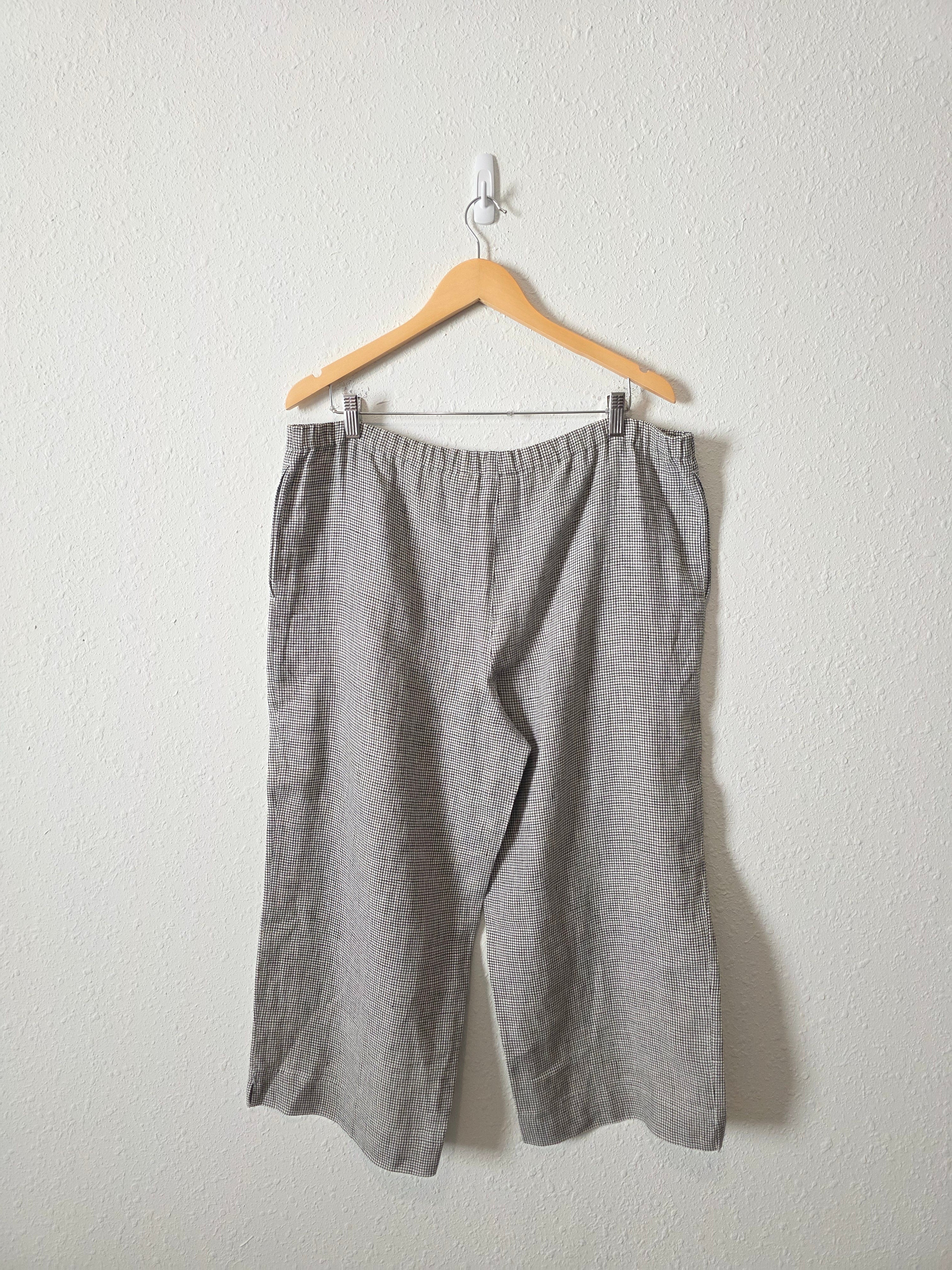 Vintage Chicos Linen Checkered Set (XL)