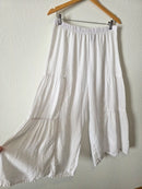 Vintage Linen Wide Leg Pants (XL)