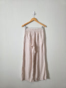 Linen Blend Wide Leg Pants (XS)