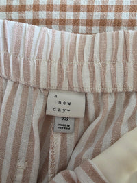 Linen Blend Wide Leg Pants (XS)