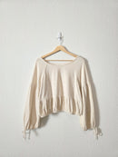 Aerie Puff Sleeve Textured Top (M)