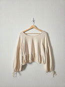 Aerie Puff Sleeve Textured Top (M)