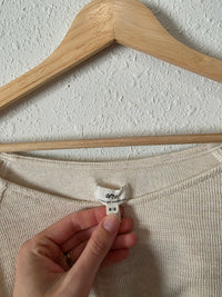 Aerie Puff Sleeve Textured Top (M)