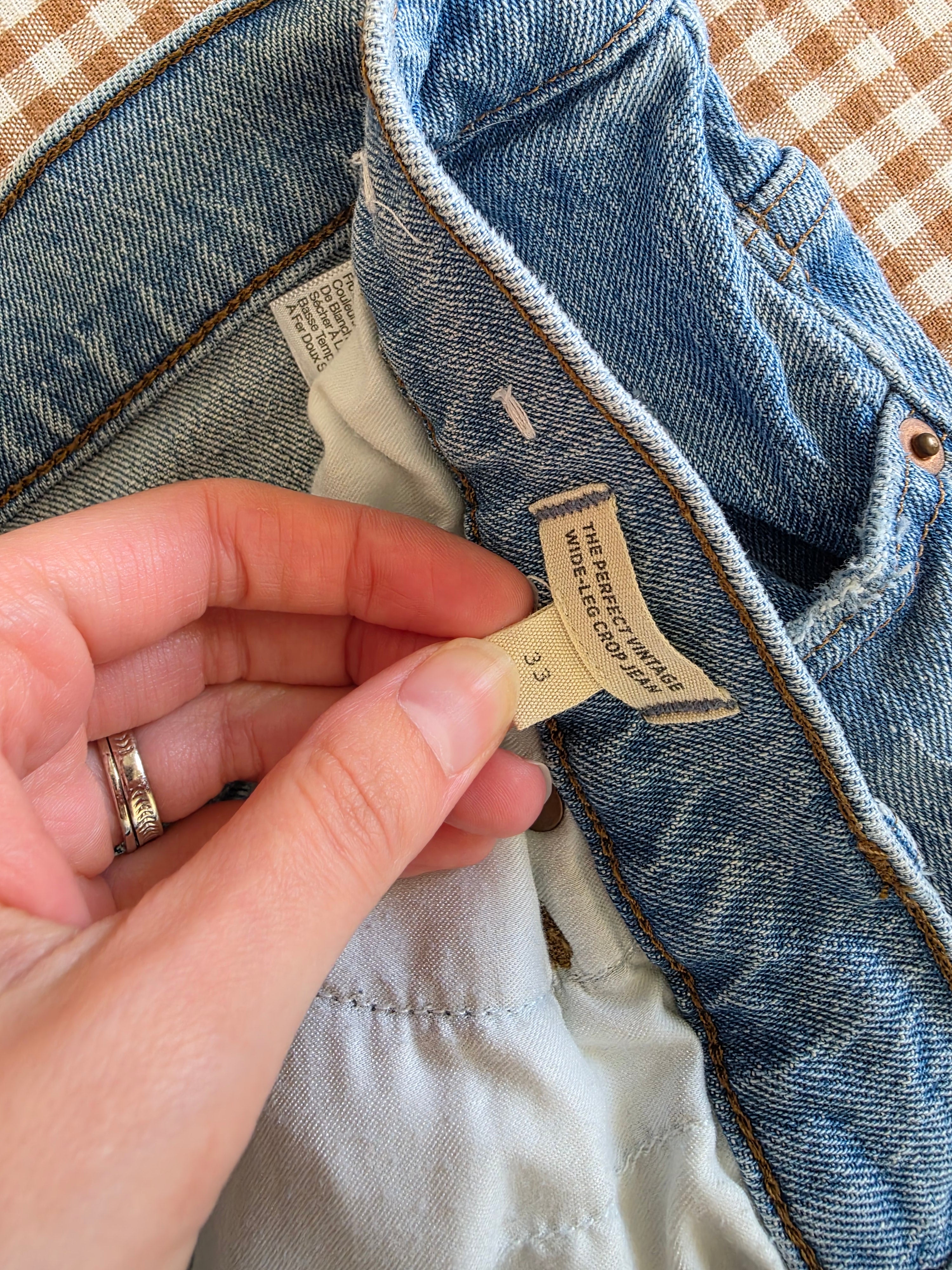 Madewell Perfect Vintage Wide Leg Jeans (33)