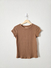 Everlane Ribbed Crewneck Tee (S)