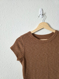 Everlane Ribbed Crewneck Tee (S)