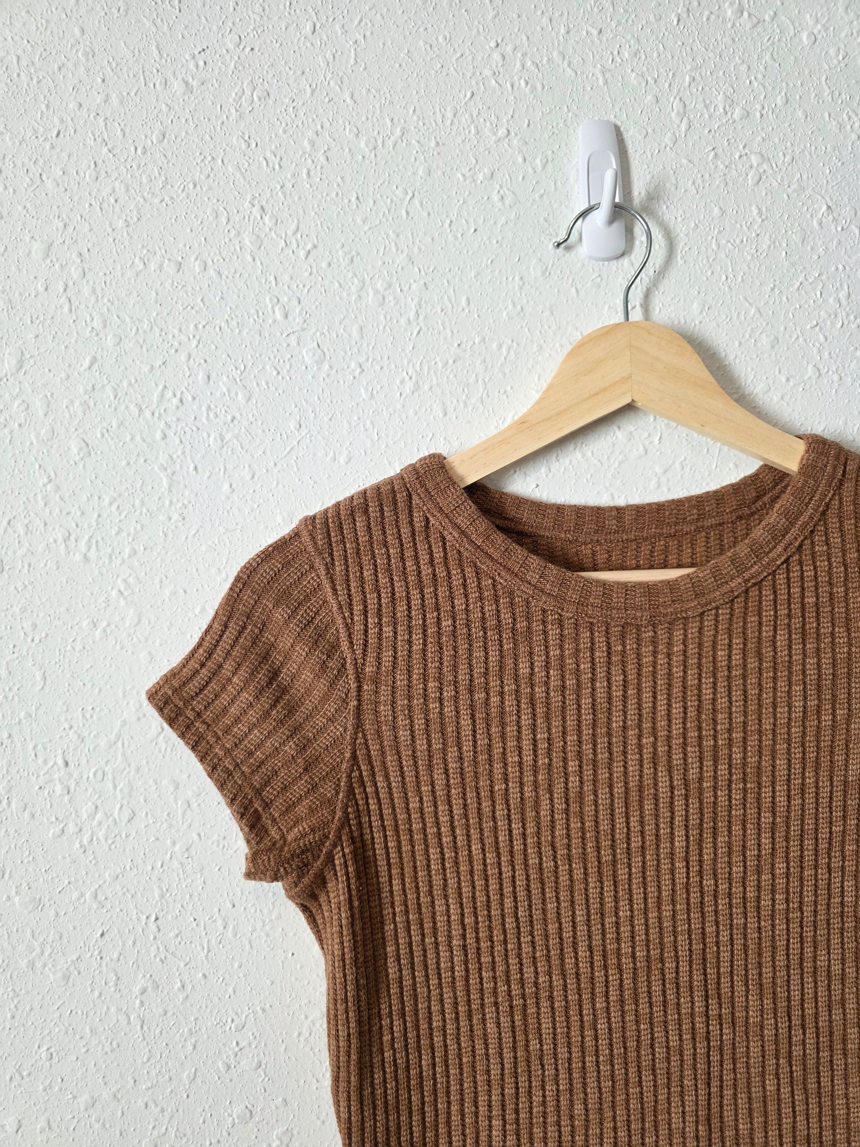 Everlane Ribbed Crewneck Tee (S)
