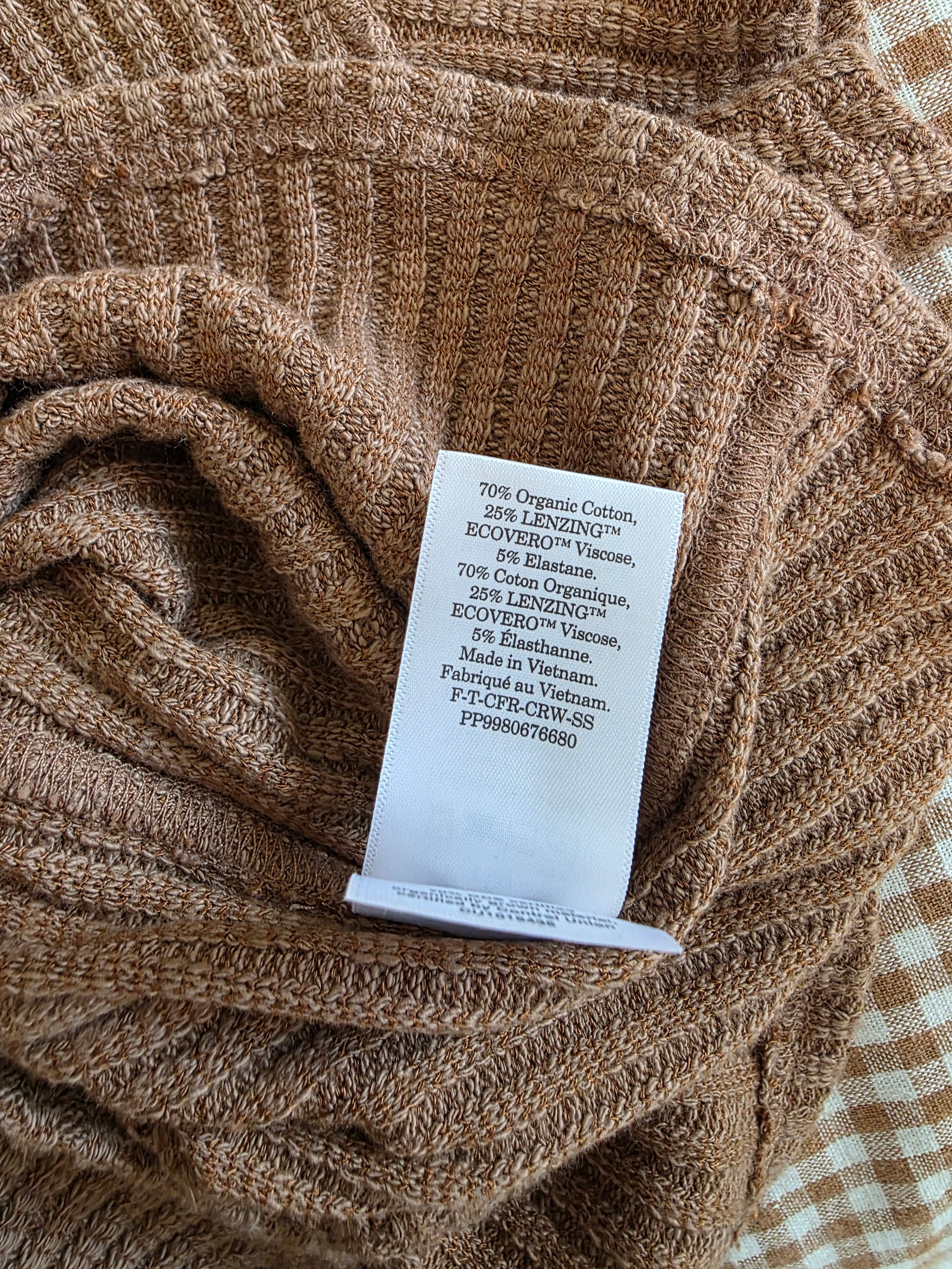 Everlane Ribbed Crewneck Tee (S)