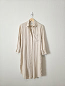 Abercrombie Oat Linen Blend Shirt Dress (XSP)