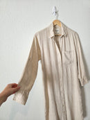 Abercrombie Oat Linen Blend Shirt Dress (XSP)
