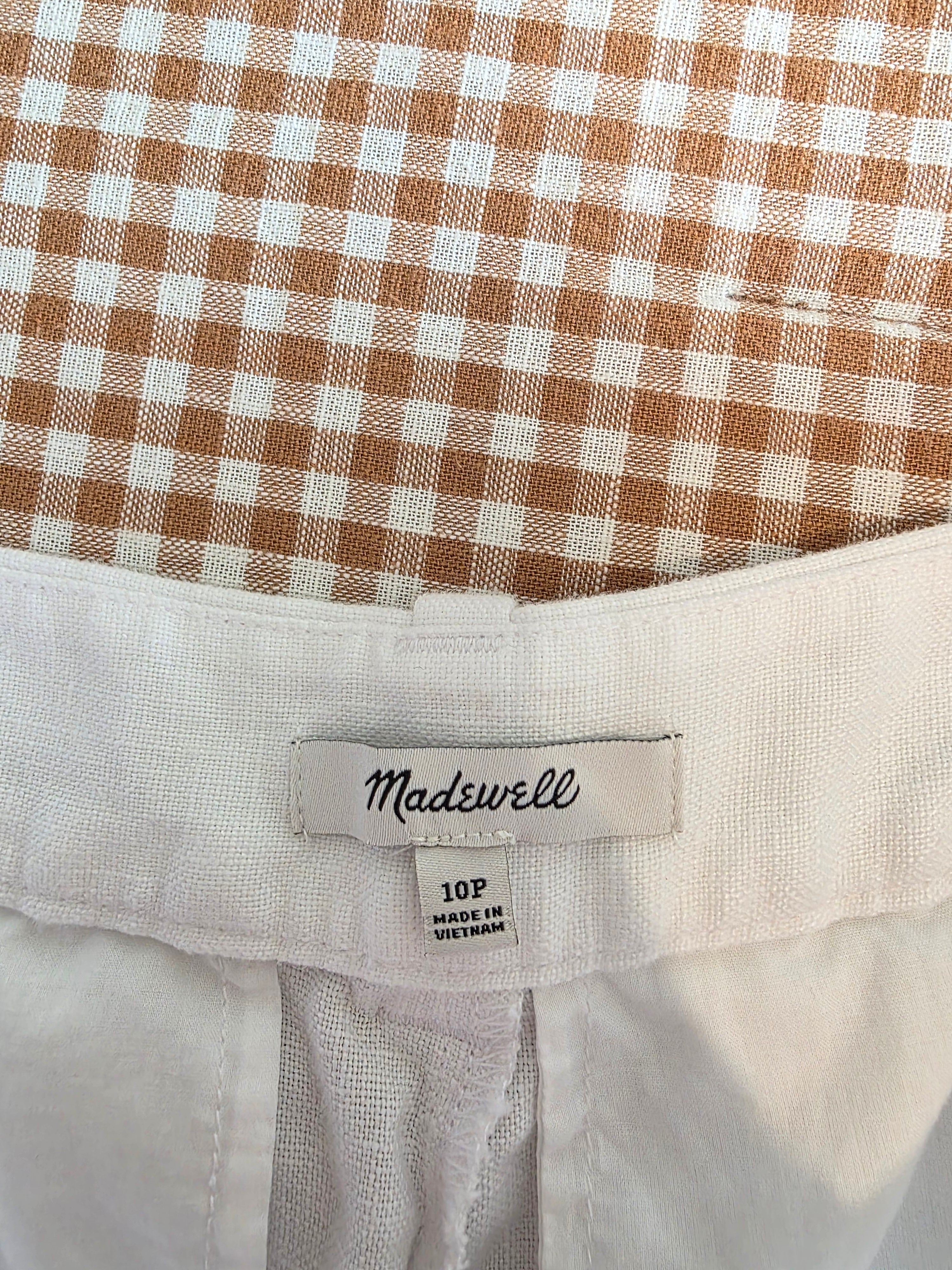 Madewell Relaxed Wide Leg Linen Pants (10P)
