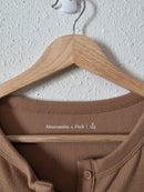 Abercrombie Brown Ribbed Tee (S)