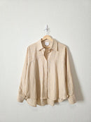 Sundays Oversized Cotton Linen Button Up (XS)