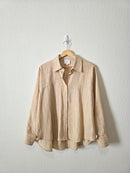 Sundays Oversized Cotton Linen Button Up (XS)