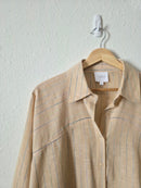 Sundays Oversized Cotton Linen Button Up (XS)