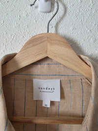 Sundays Oversized Cotton Linen Button Up (XS)