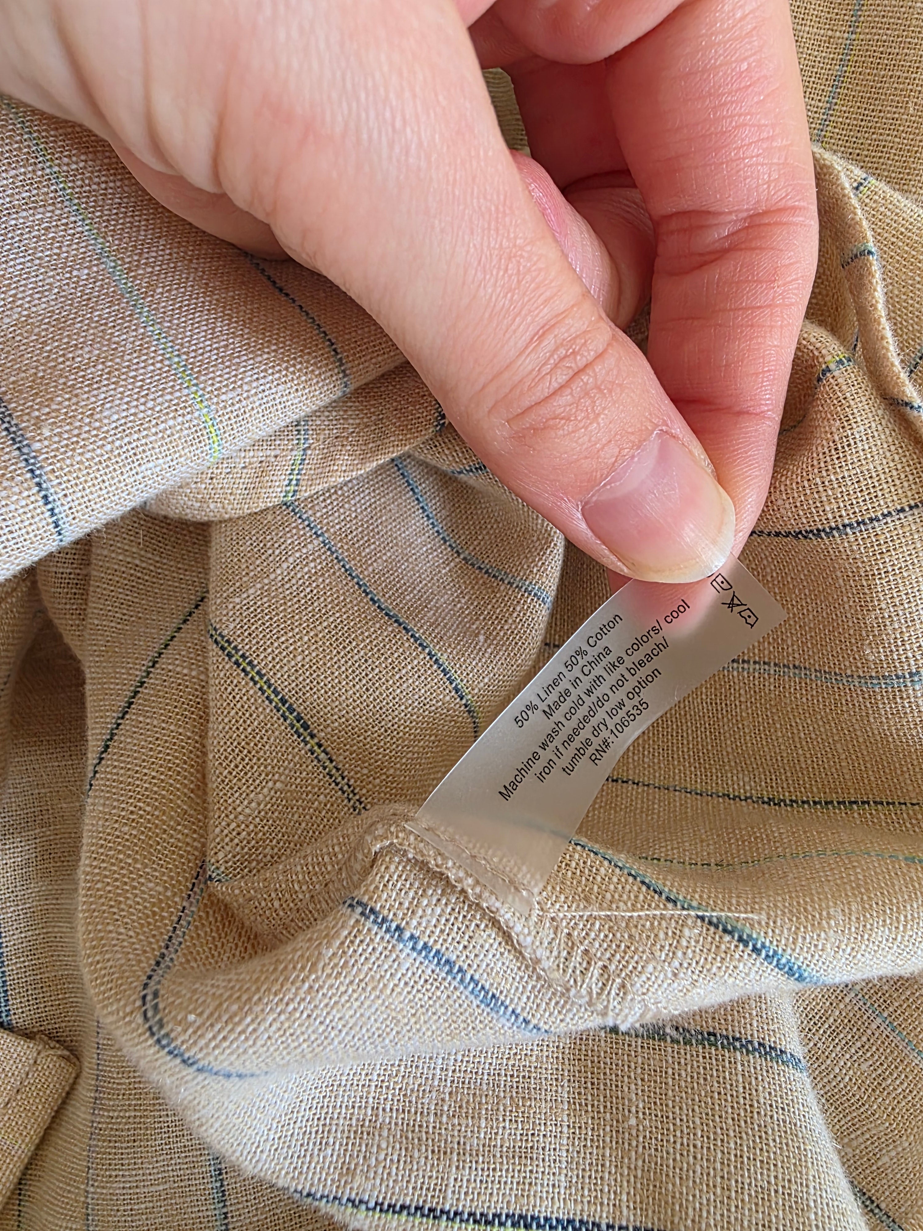 Sundays Oversized Cotton Linen Button Up (XS)