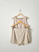 Linen Blend Skort Set (L)