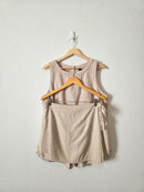 Linen Blend Skort Set (L)