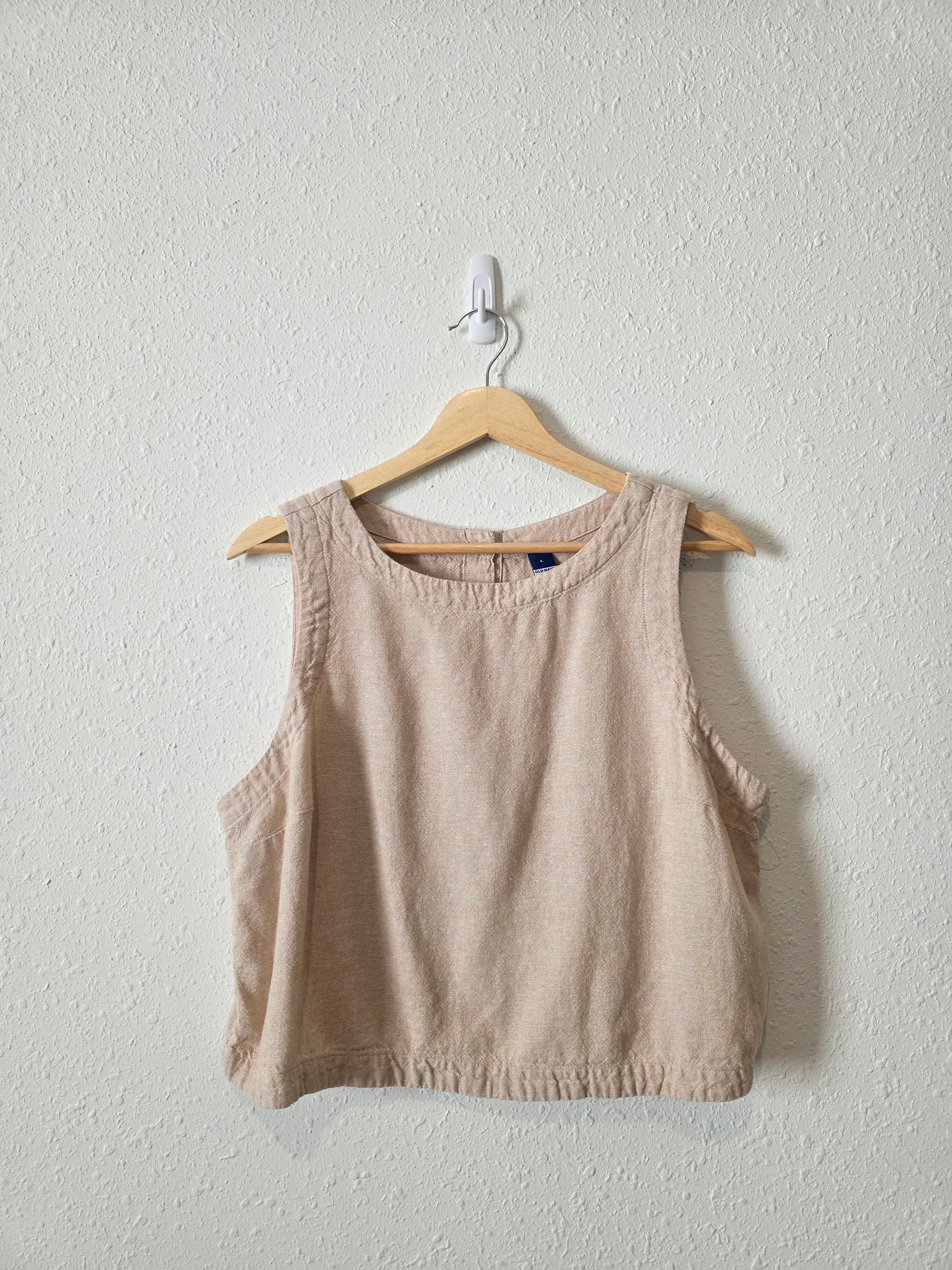 Linen Blend Skort Set (L)