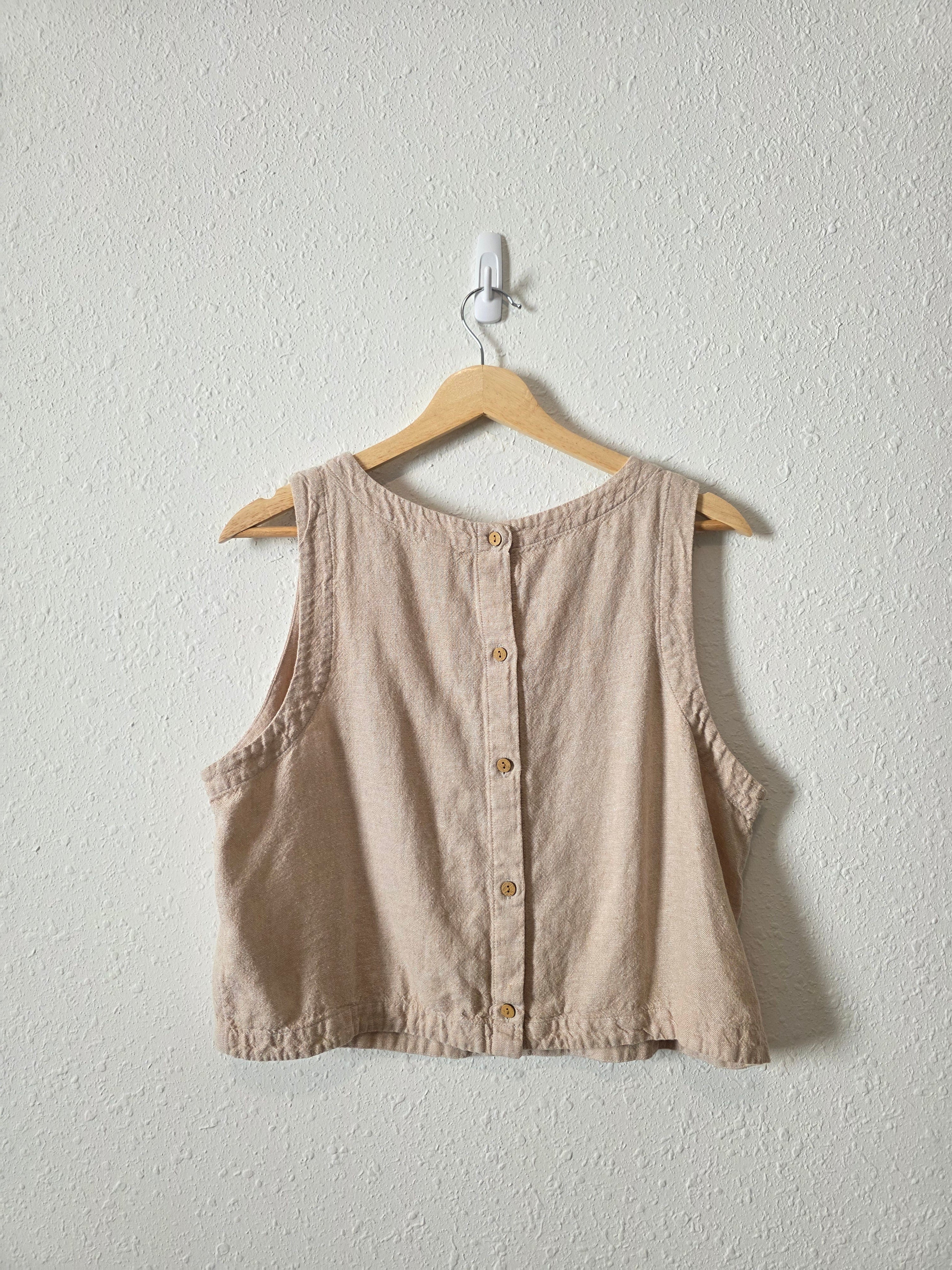 Linen Blend Skort Set (L)