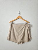 Linen Blend Skort Set (L)