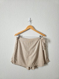 Linen Blend Skort Set (L)