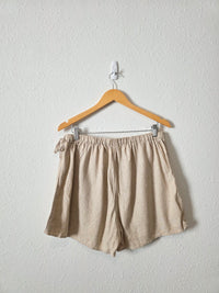 Linen Blend Skort Set (L)