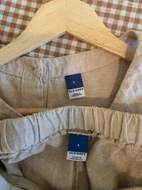 Linen Blend Skort Set (L)