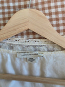 Cream Square Neck Blouse (S)
