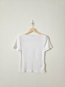 J.Crew Ribbed Boatneck Tee (S)