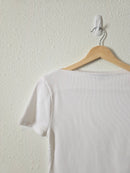 J.Crew Ribbed Boatneck Tee (S)