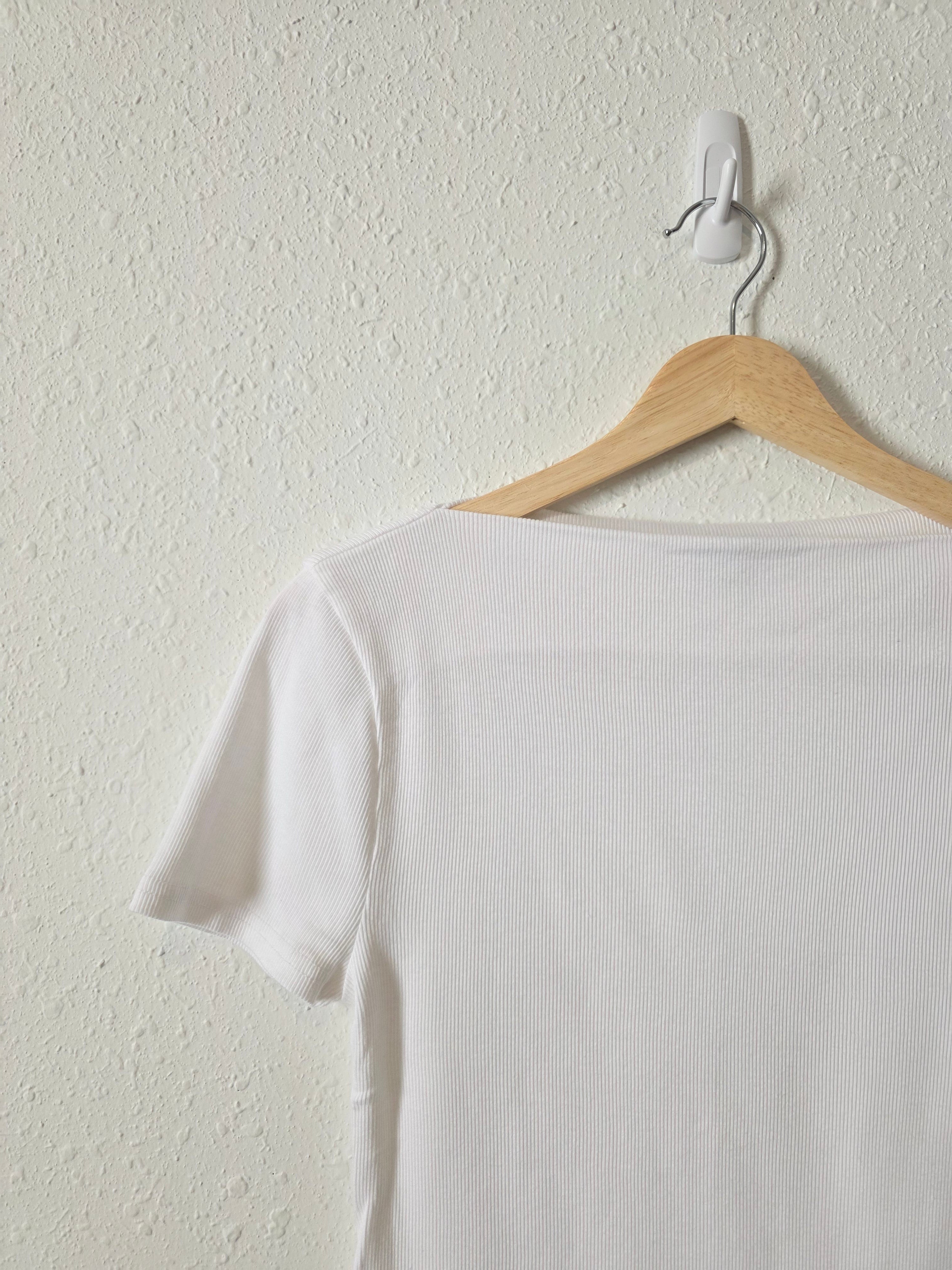 J.Crew Ribbed Boatneck Tee (S)