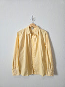 J.Crew Yellow Striped Cotton Button Up (L)