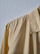 J.Crew Yellow Striped Cotton Button Up (L)