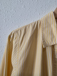 J.Crew Yellow Striped Cotton Button Up (L)