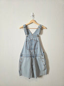 Light Wash Denim Shortalls (M)