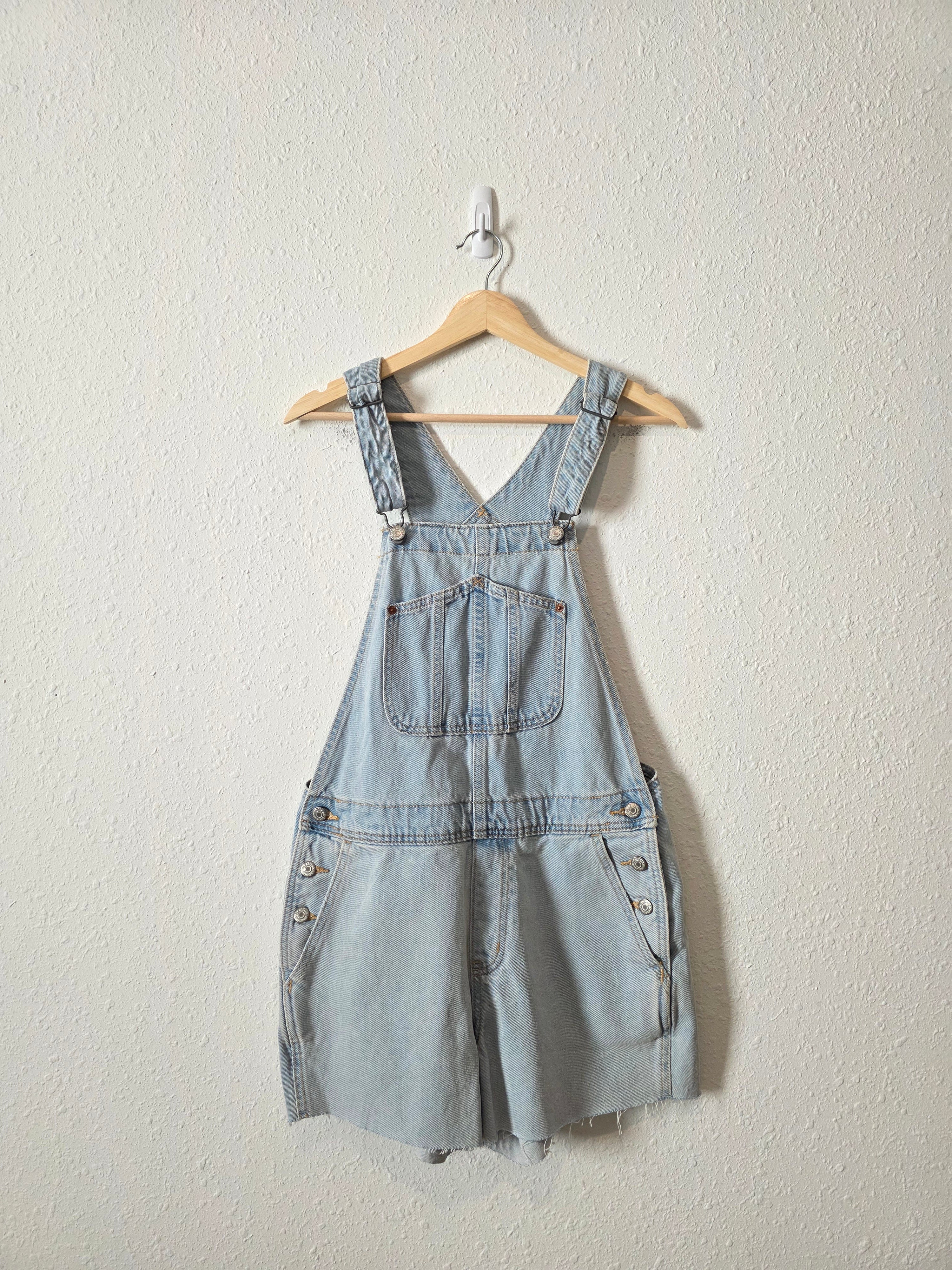 Light Wash Denim Shortalls (M)