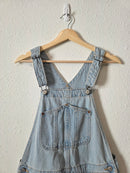 Light Wash Denim Shortalls (M)