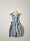 Light Wash Denim Shortalls (M)
