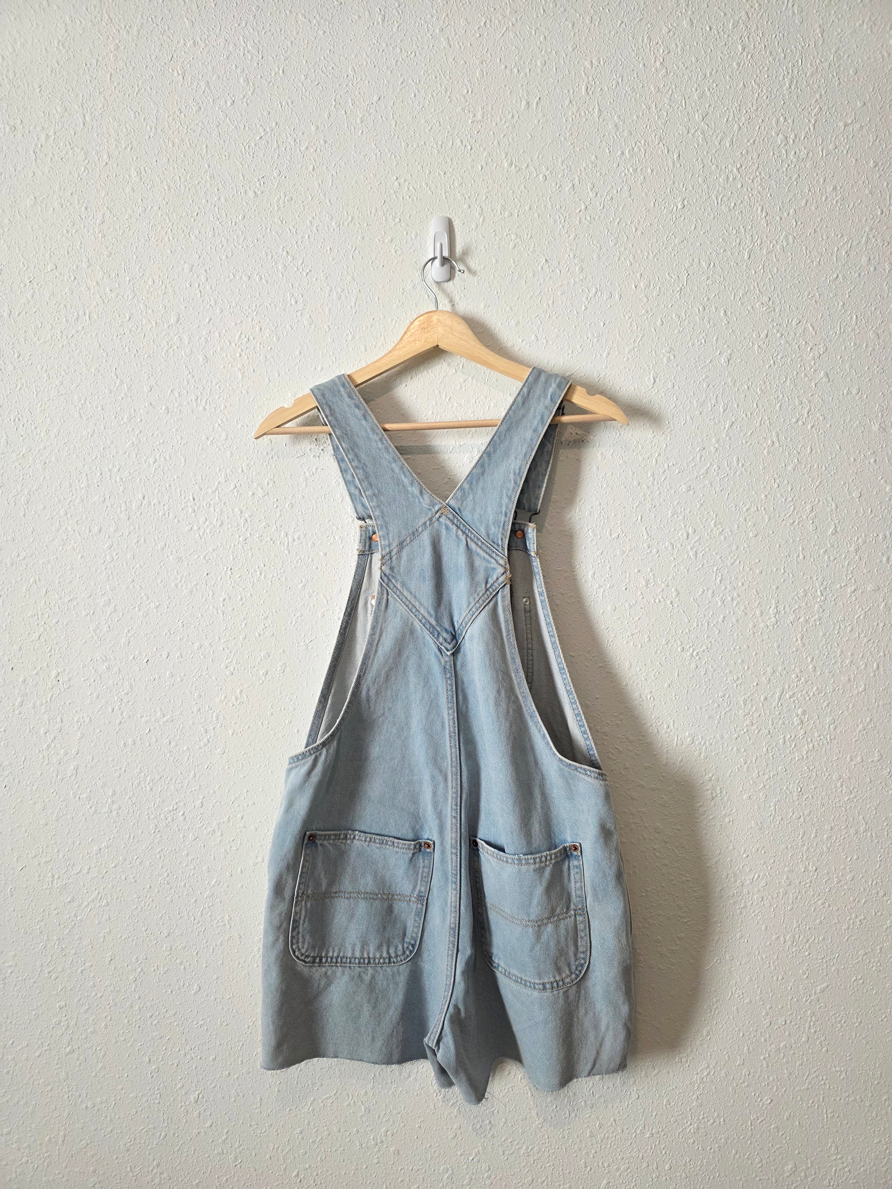 Light Wash Denim Shortalls (M)