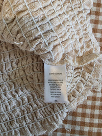 Cotton Smocked Crop Top (M)