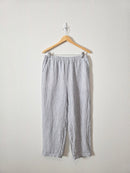 Quince Striped Linen Straight Pants (M)