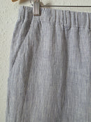Quince Striped Linen Straight Pants (M)