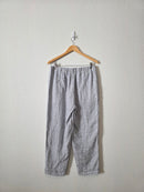 Quince Striped Linen Straight Pants (M)