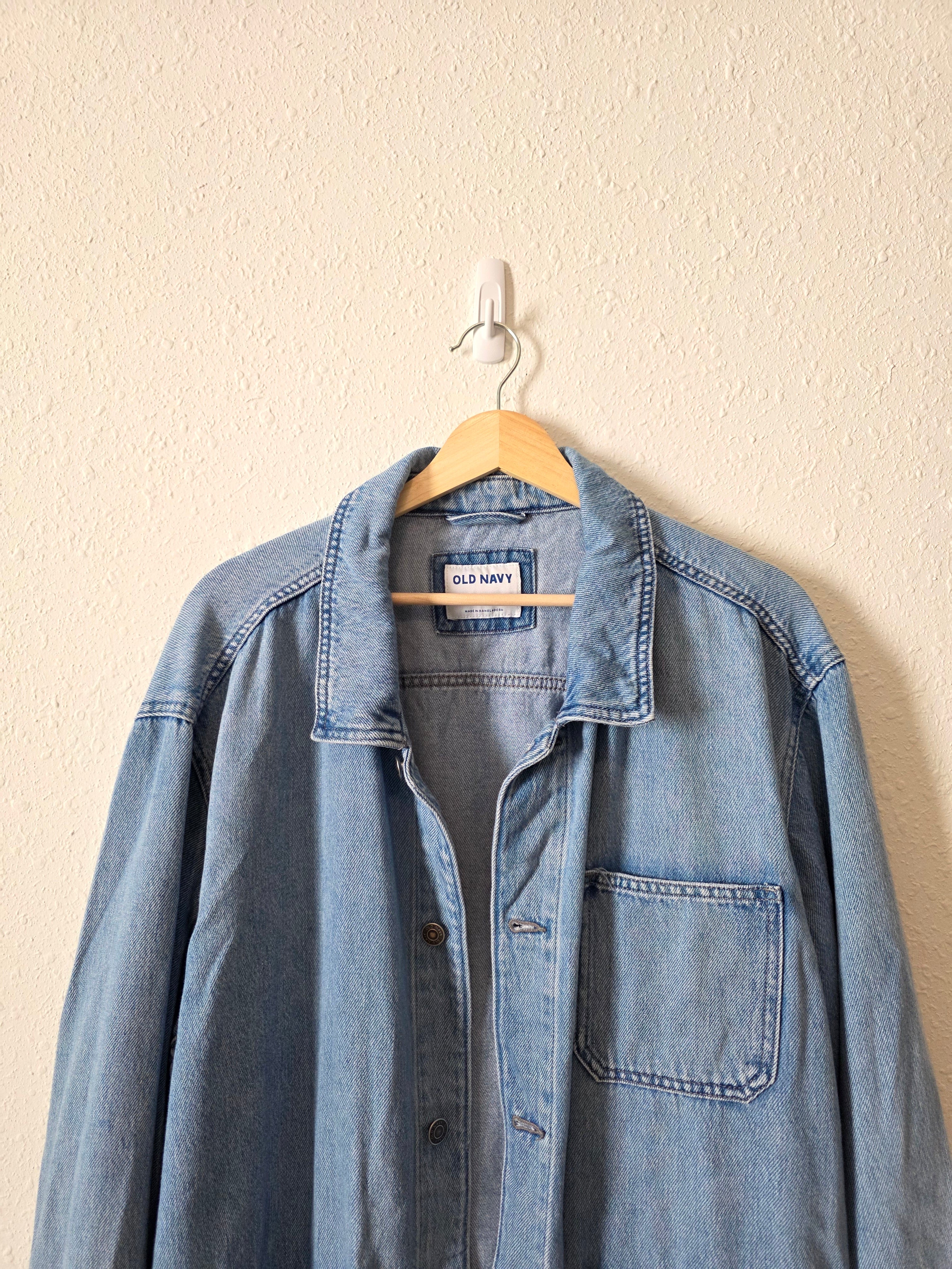 Denim Button Up Chore Jacket (XXL)