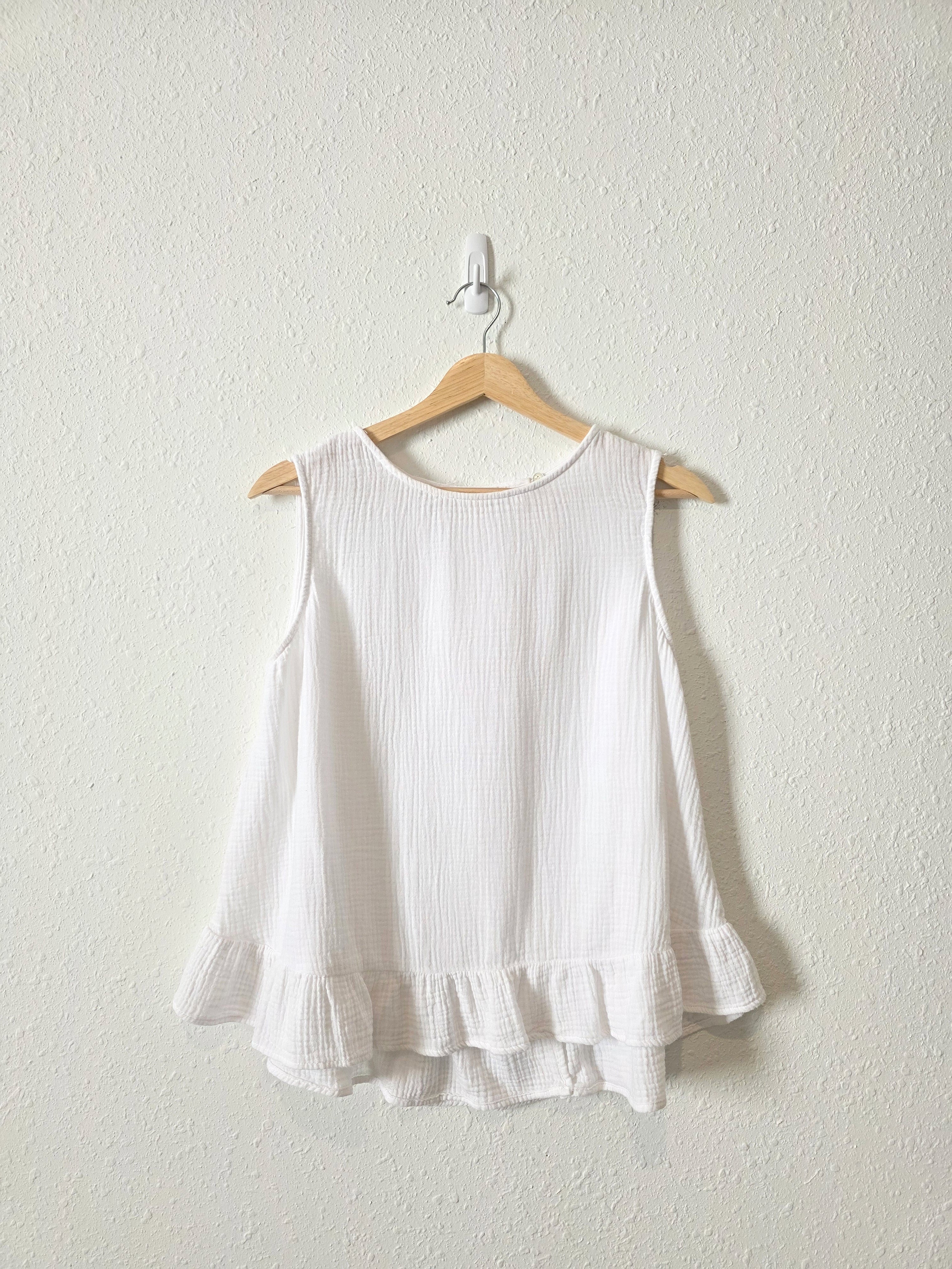 Grade & Gather Cotton Gauze Tank (S)