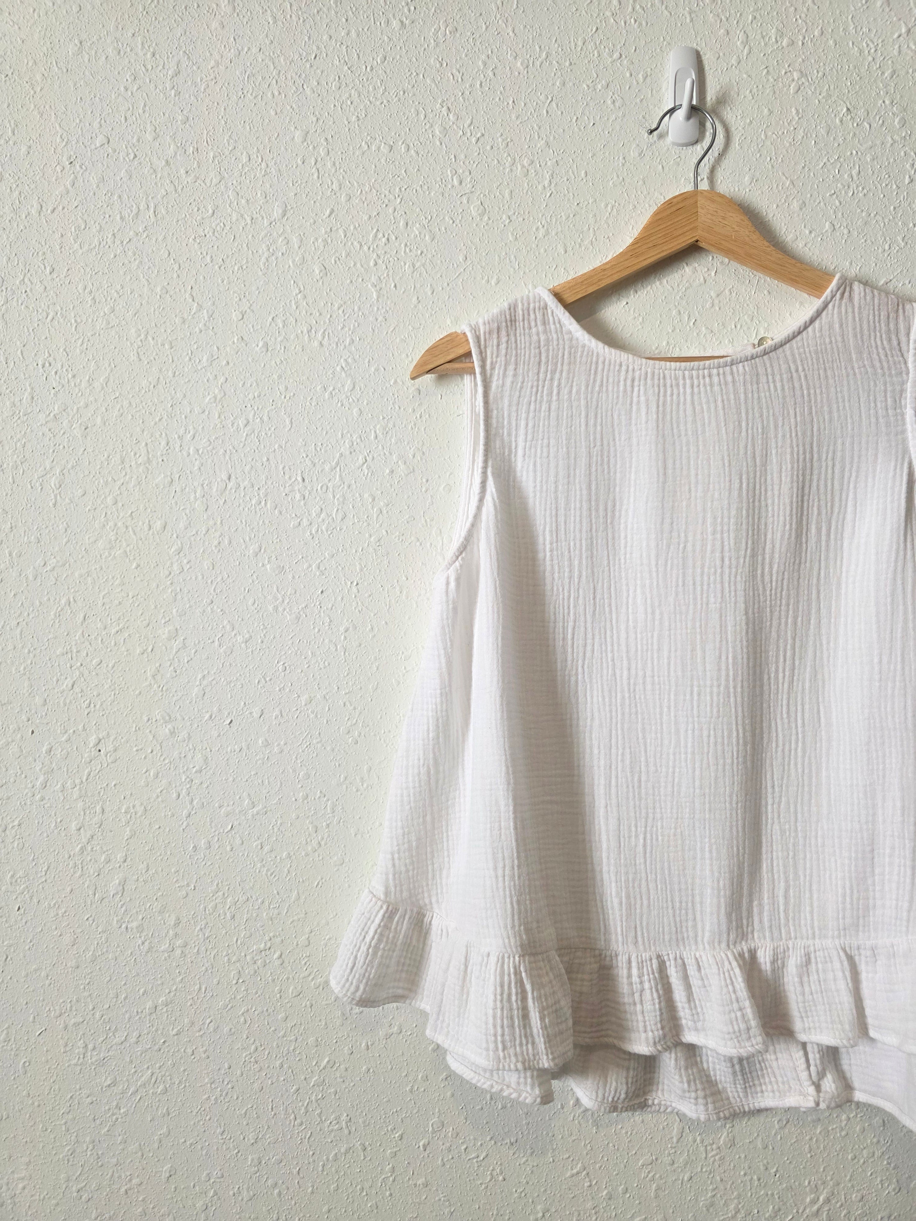 Grade & Gather Cotton Gauze Tank (S)